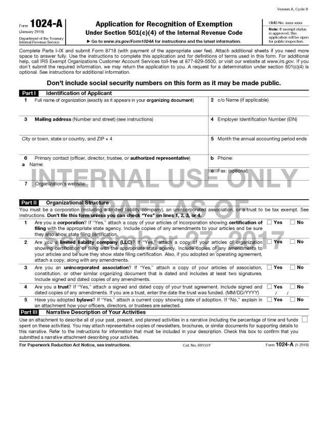 Form 1024 ez instructions